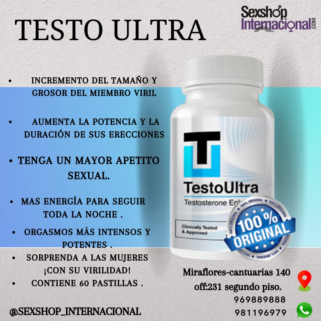 SUPLEMENTO TESTO ULTRA-ORIGINAL-AMERICANO-TESTOSTERONA-SEXSHOP LIMA 971890151 